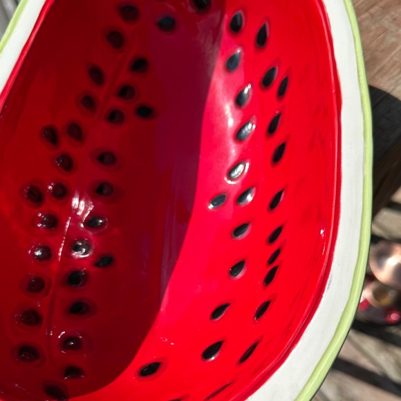 Watermelon-Themed Handmade Ceramic Bowl 1973 - Picture 2 of 5
